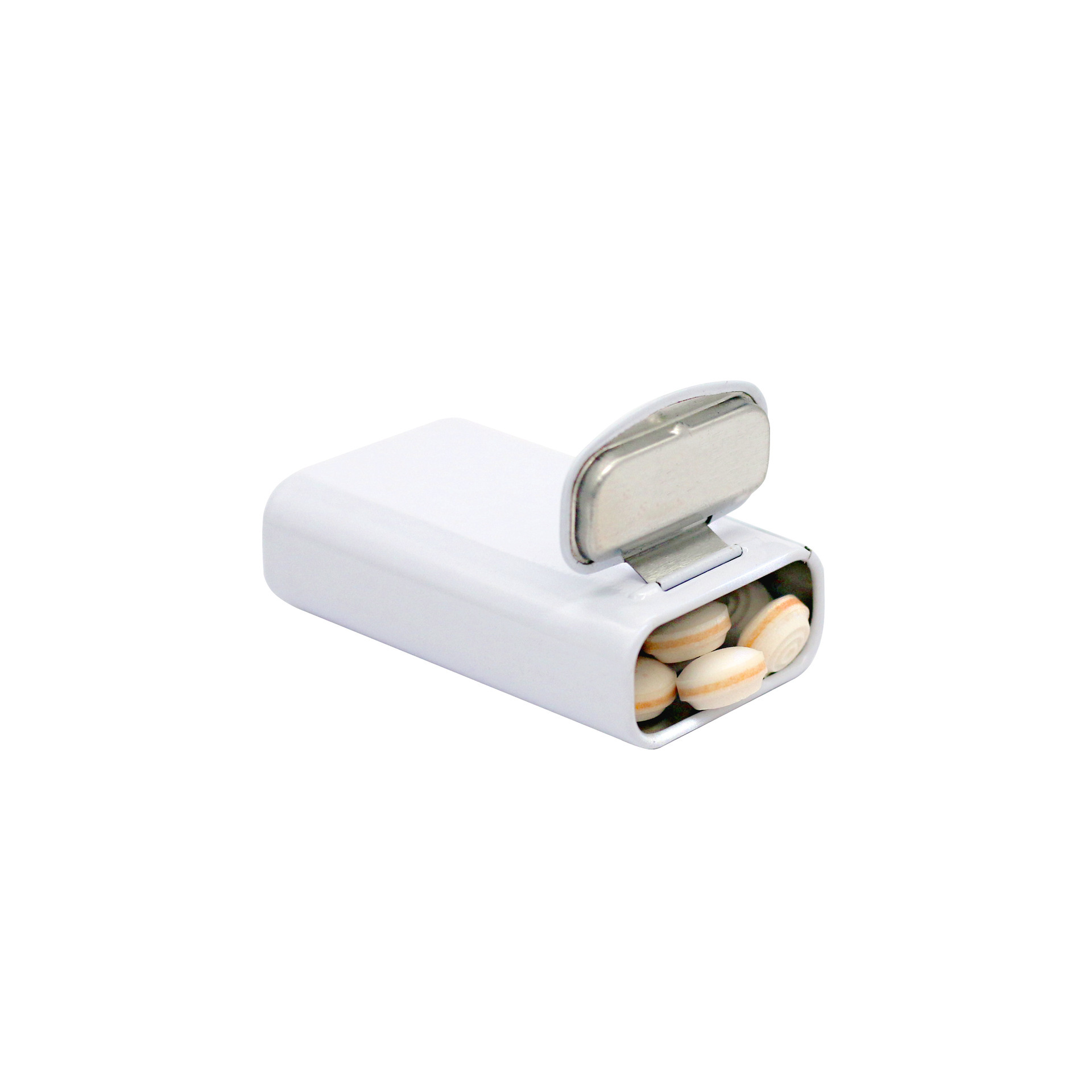 Flip pequeño caramelo caja de hierro pieza de compresión cuidado de la salud goma de mascar partículas portátil de metal tarro de hierro embalaje hojalata puede image 7