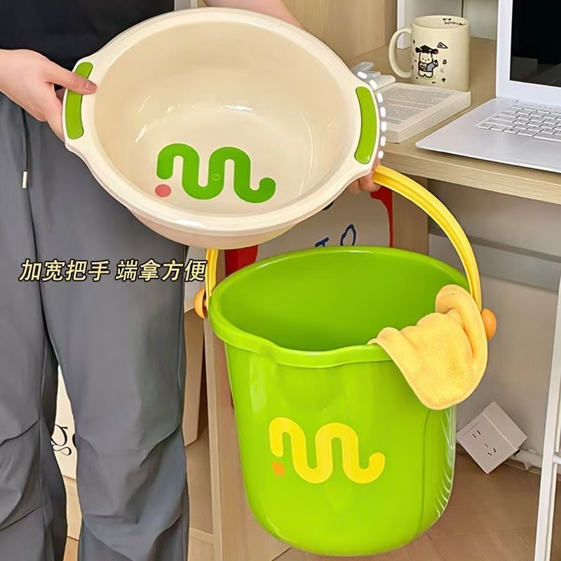 [2종세트  그린] 도파민 버킷 + 32CM 세면대