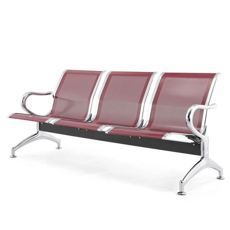 Silla de aeropuerto de acero laminado en frío de alta velocidad estación de tren cojín del asiento apoyabrazos opcional fila asiento público suministro directo de fábrica image 2