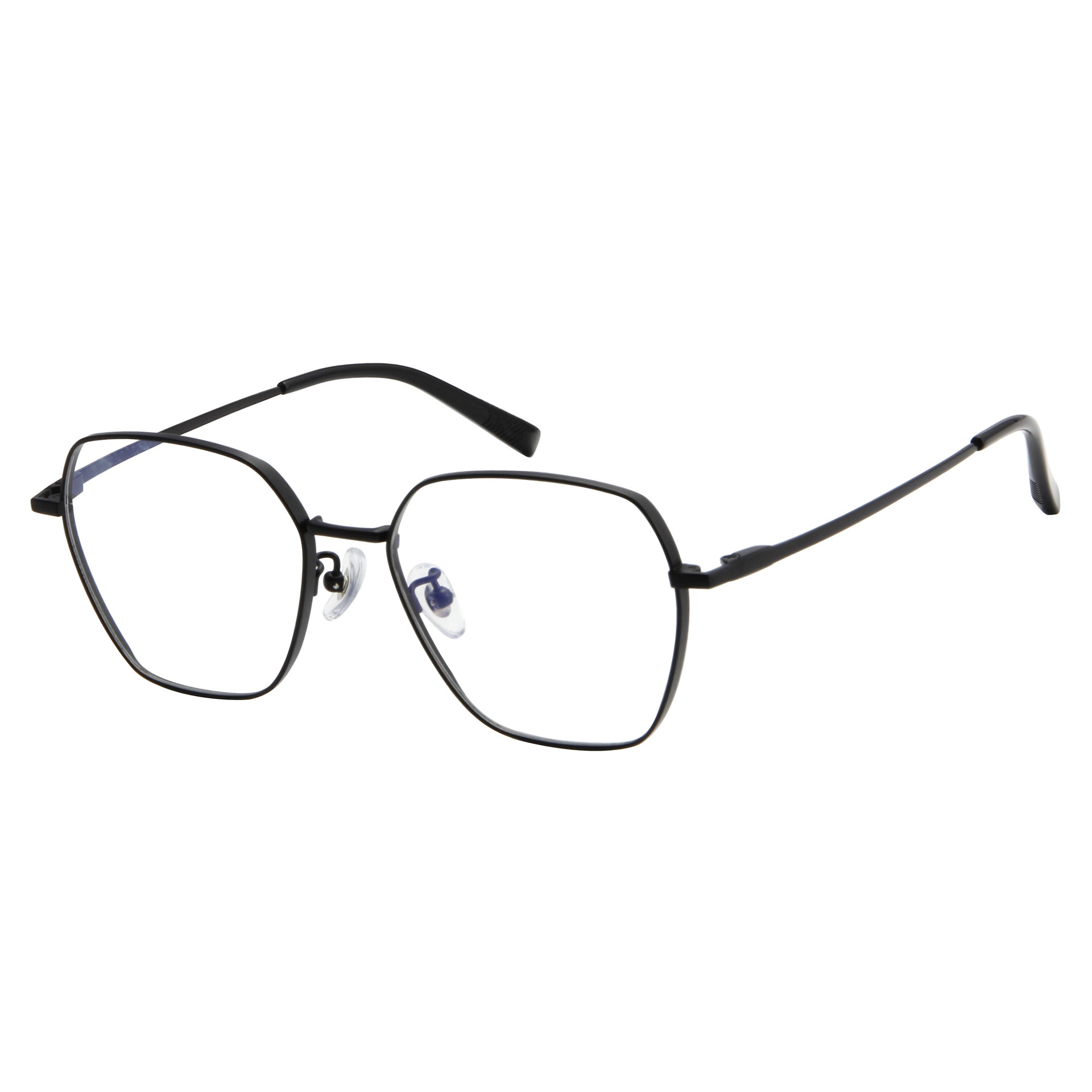 Armazón de Lentes Poligonal Retro de Titanio Puro con Anti-luz Azul image 1
