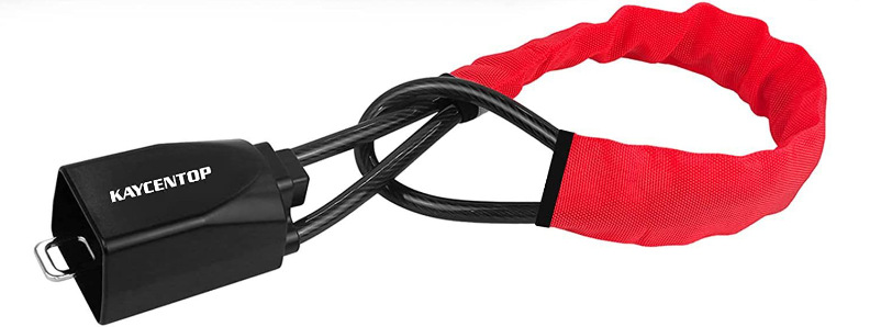 Car Steering Wheel Lock Wire Rope Safety Belt Lock Protector with Buckle Lock Car Safety Lock Anti-Theft