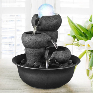 Ball ornaments simple living room running water fountain furnishings waterscape office desktop wheel housewarming opening gifts cross-border wholesale