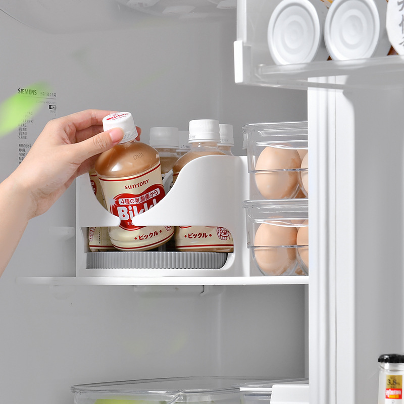 カバ冷蔵庫ビール飲料整理調味料回転収納箱瓶神器厨房回転物置棚缶分|undefined