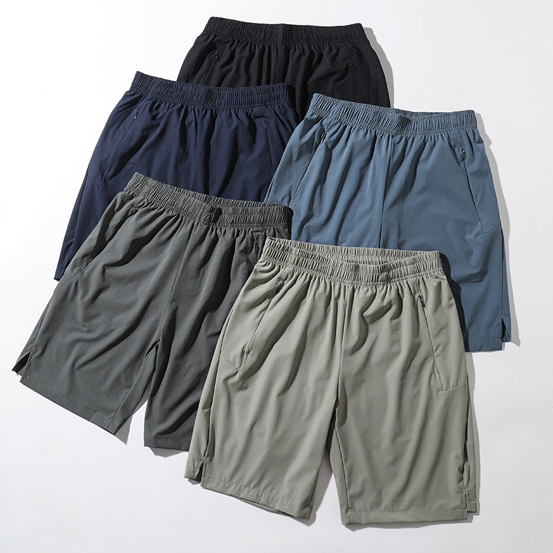 Cool feeling silky breathable! Professional outdoor! Summer Men's Lightweight Quick-drying Elastic Sports Casual Running Shorts