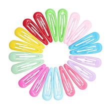 萤歌韩版5cm儿童糖果彩色水滴形滴胶BB夹小女孩学生可爱Q萌发夹子