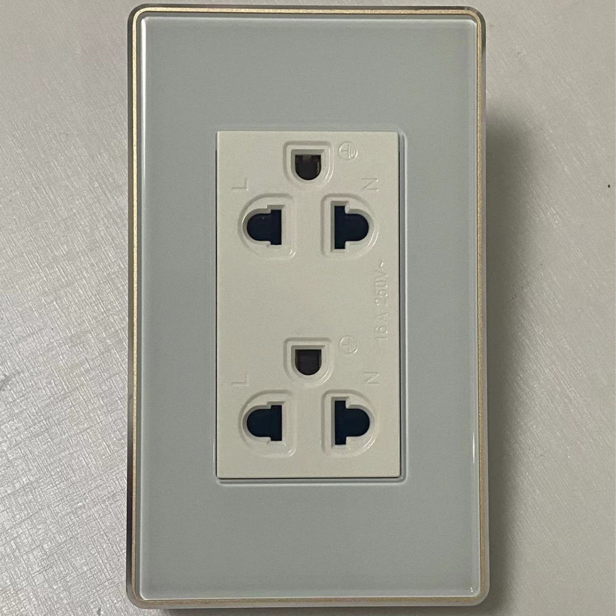 出口专供美标120型插座 美规插座 泰国规插座 越南规金属边框插座