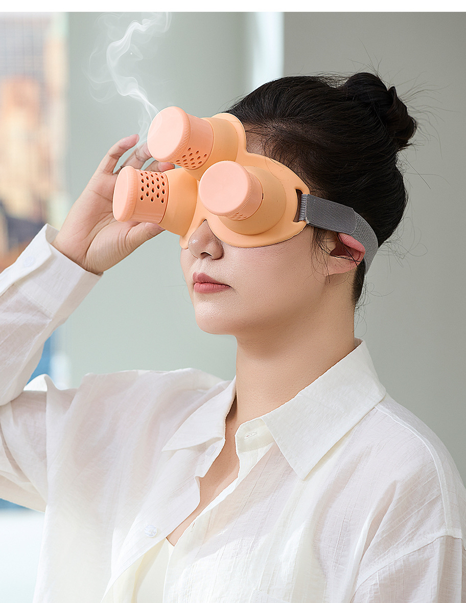 Smoke-Filtering Eye Moxibustion Device with 54 Aged Moxa Sticks Warm Eye Care Massage Tool key features