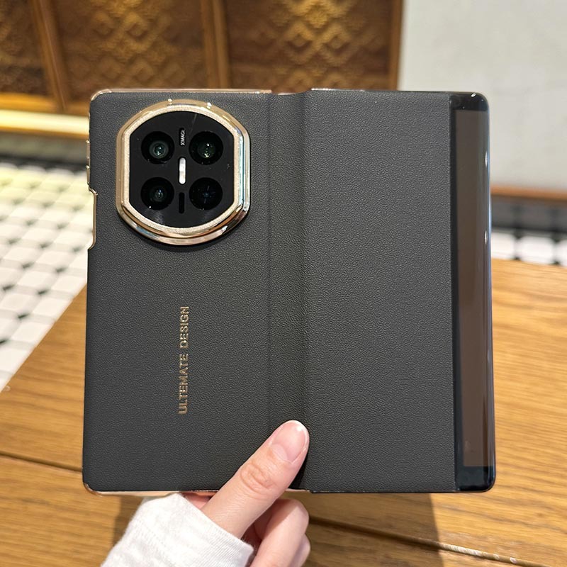 适用华为matex7折叠屏手机壳翻盖智能视窗皮套MATEX6磁吸保护套X5