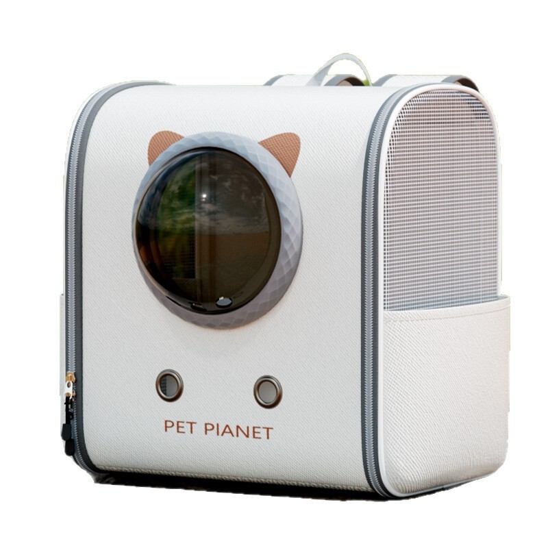 猫バッグスペースカプセルバックパック大容量ペットバックパックスクールバッグポータブル外出猫と犬抗ストレス猫ケージ|undefined