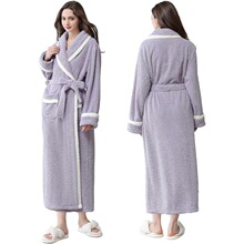 L 90058 Velvet Deep V Lace Robe Set ˿����V˯�� �羳ŷ��