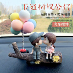 Cute Couple Car Model Car Ornament New Car Interior Decorative Item Creative Kartoon Car Decoration for Girls and Boys