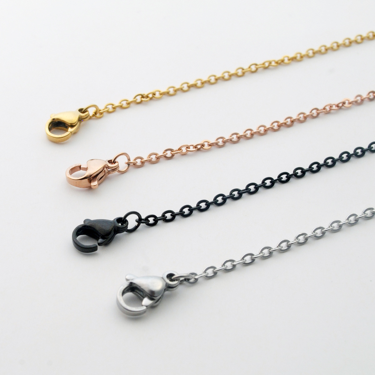 36g Weight Chain Jewelry Making Type Diameter 2mm Jewelry Making Size Lobster Trigger Clasp Closure Clasp Closure Type Chain Necklace Classification cable chain Chain Type 10 PCS/Package Quantity 304 Stainless Steel Material Geometric Pattern All Seasons Season Plating Design IG Style Style 10 PCS/Package 304 Stainless Steel Cable Chain Diameter 2mm Chain Necklace Chain IG Style Geometric 无
