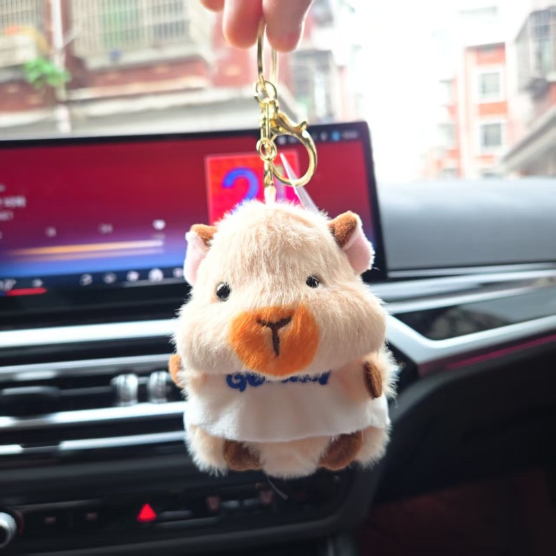 ネット有名人かわいいモルモットペンダントぬいぐるみ人形ハムスターバッグペンダントキーホルダー人形人形|undefined