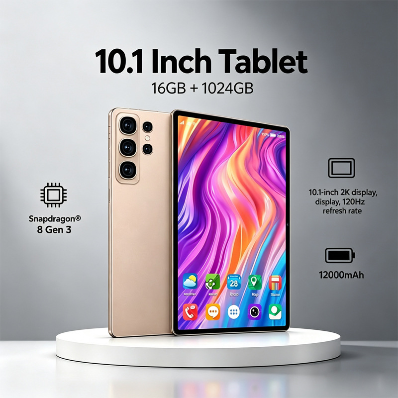 2026 New 10inch Tablet PC, Multi-Language System, Suitable for Office and Entertainment, Cross-Border Goods for the African Market