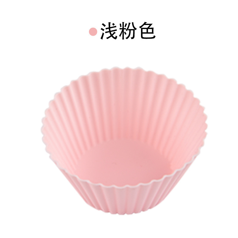 スポット食品グレードのシリコーンケーキ型マルチカラー高温耐性マフィンカップ型再利用可能なビスケット型抜き|undefined