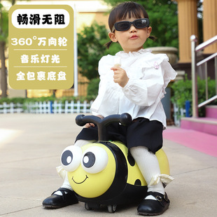Seven-Star Ladybug Sliding Car Music and Lighting 1-3 Year Old Boy and Girl Baby Indoor Sliding Toy Stroller