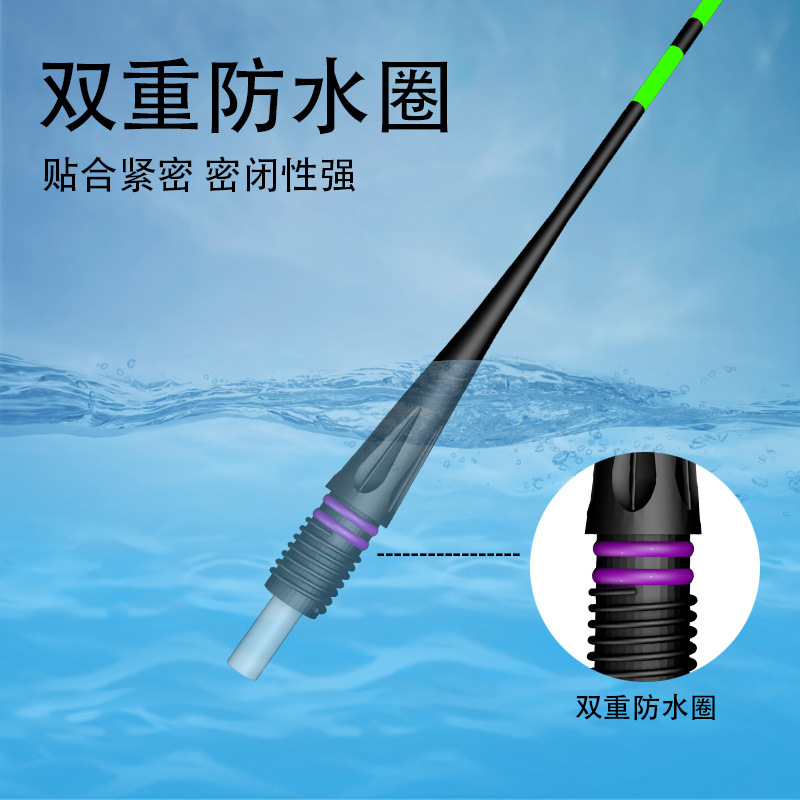 Hook de mordida de color nocturno flotante día y noche electrónica flotante alto flotante llamativo flotante de alta sensibilidad flotante de pescado nocturno flotante