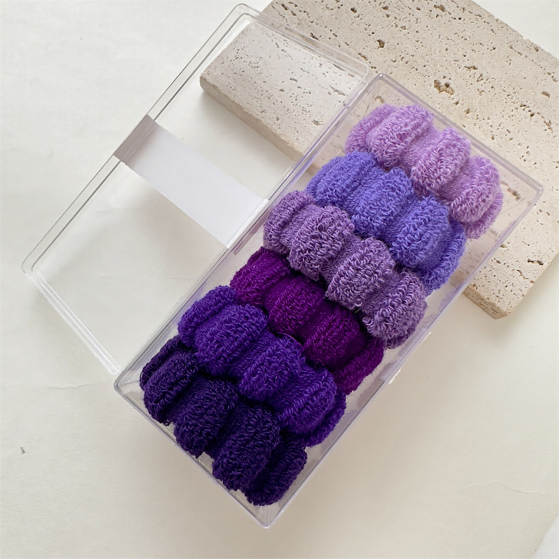 Basic Solid Color Plush Hair Tie display picture 4