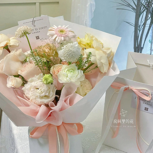 Internet celebrity thin flower wrapping paper Fenghua art paper roll thickened kraft paper flower bouquet wrapping paper flower art flower shop