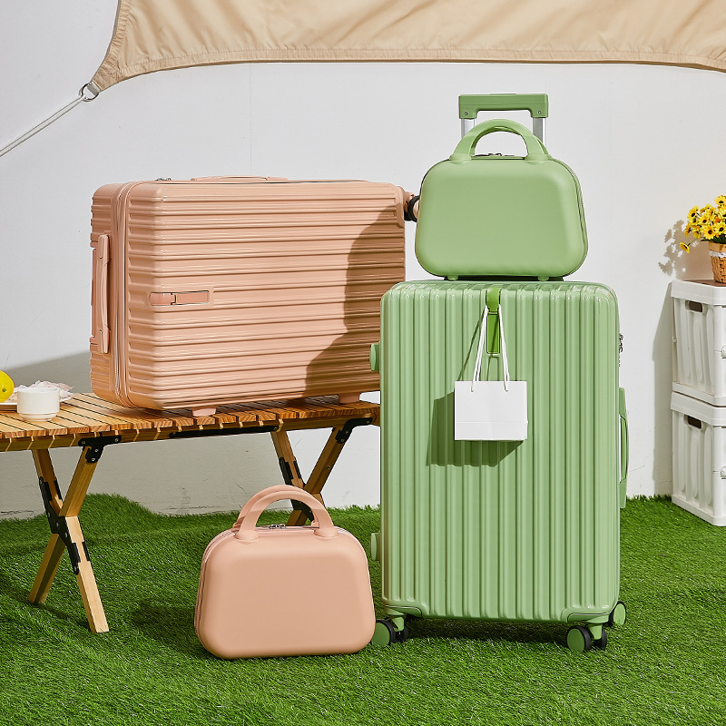 New multifunctional high-value luggage USB charging interface suitcase cup holder silent universal wheel mother box