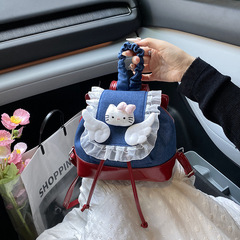 日本インかわいいレースの羽バックパック女性のための 2025 新しいキティ猫ファッションガール小さなバックパック