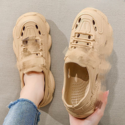 Men's Hiking Shoes Summer Thick Sole Anti-Slip Deodorant Breathable Sandals Beach Trendy Slippers