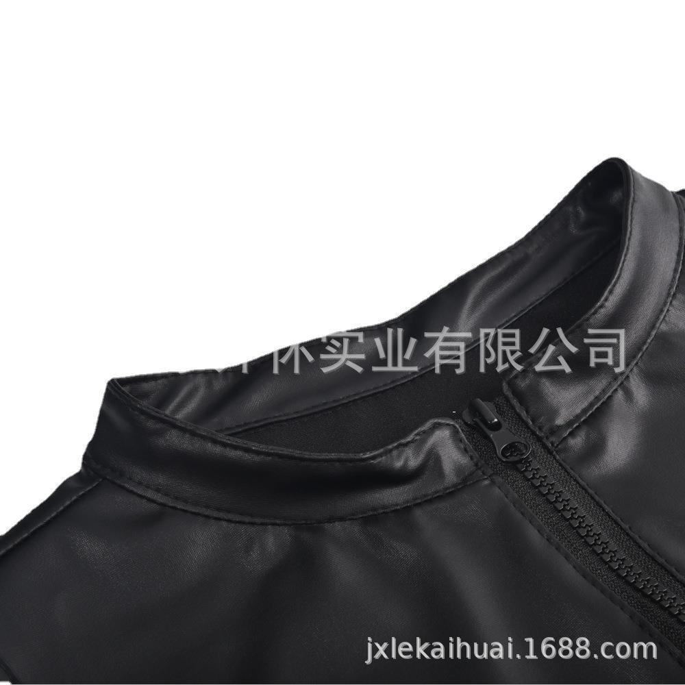 Nueva lencería sexy de gama alta de cuero mate Camisa sin mangas discoteca etapa DS ropa de rendimiento directo de fábrica N977