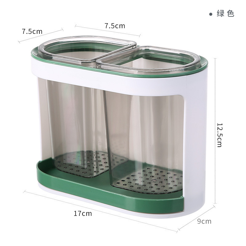 キッチン食器収納バケツデスクトップペンホルダー文具収納ラック美容ツール収納ボックススプーン箸排水箸ケージ|undefined