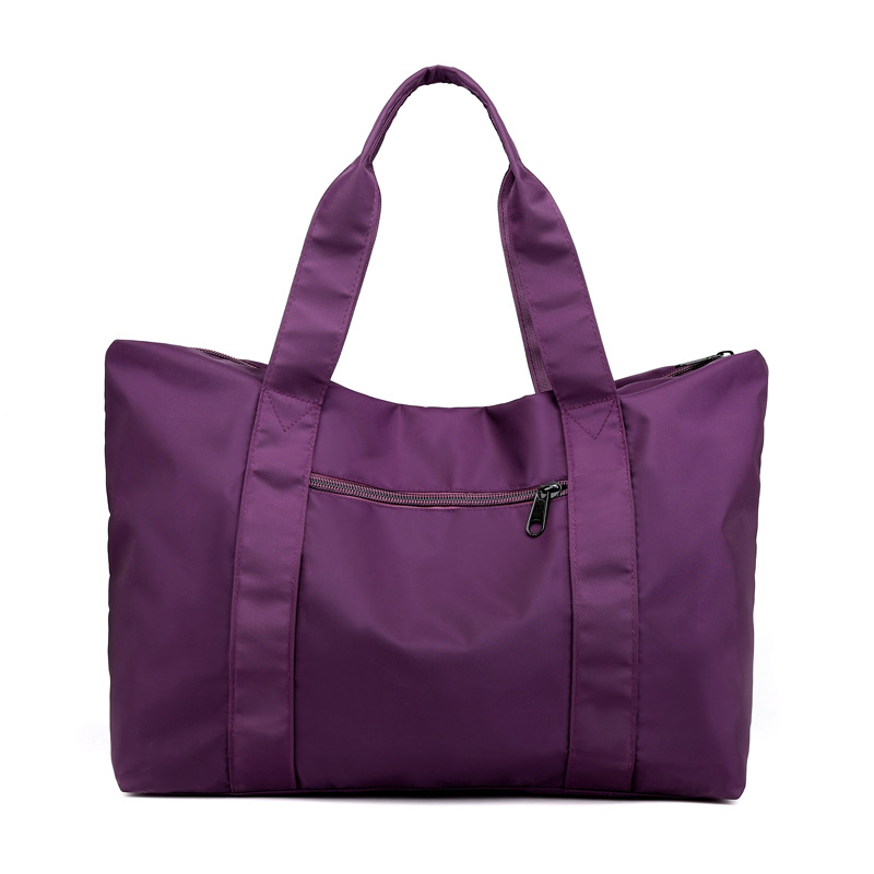 Moda nuevo japonés y coreano simple color sólido bolso de hombro portátil nylon impermeable bolsa de viaje bolsa de fitness bolsa de almacenamiento de la momia