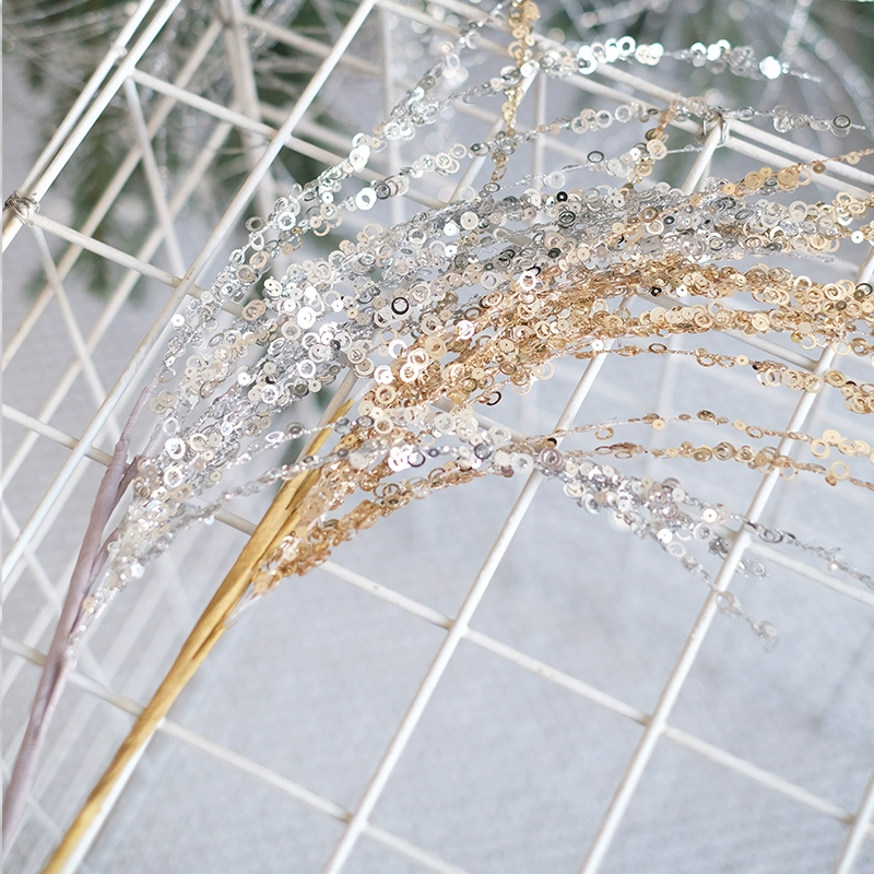 Новогодние черенки декоративные блески рождественские блестки ветки ивы дракона рождественский фейерверк дизайн рождественской елки
