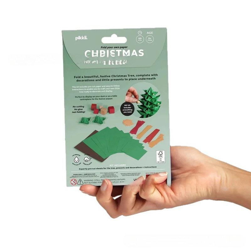 跨境新款DIY Origami Christmas Tree Kit DIY折纸圣诞树套件摆件|undefined