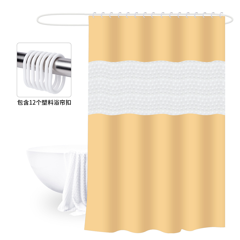 180*200 cortina de baño de empalme engrosada con hebilla PEVA cubierta de baño Cortina de ducha de partición de baño impermeable y a prueba de moho