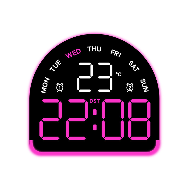 Nuevo reloj electrónico LED de luz de atmósfera reloj multifuncional de iluminación doméstica mostrando la temperatura del reloj de mesa 552