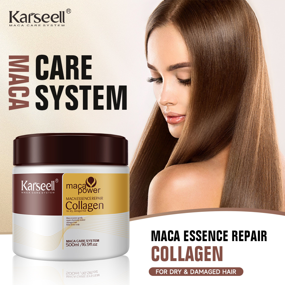 Mascarilla para el cabello de Karseell transfronteriza, repara la sequedad, mejora el frizz, crema para hornear sin vapor, esencia, mascarilla para el cabello