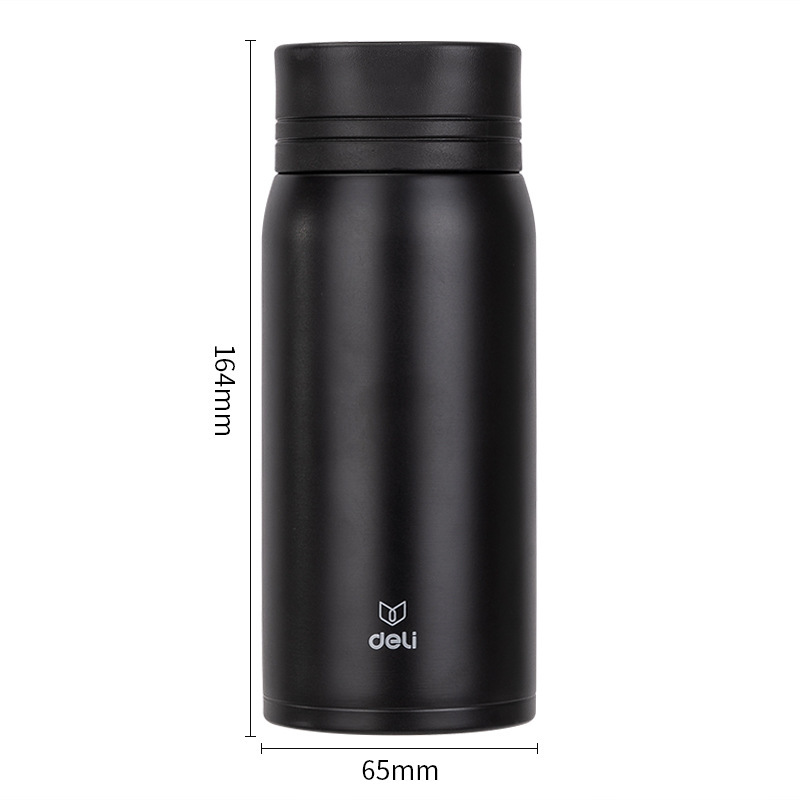 Deli 17653 vacío 304 Acero inoxidable taza moda simple Oficina estudiante fácil de llevar