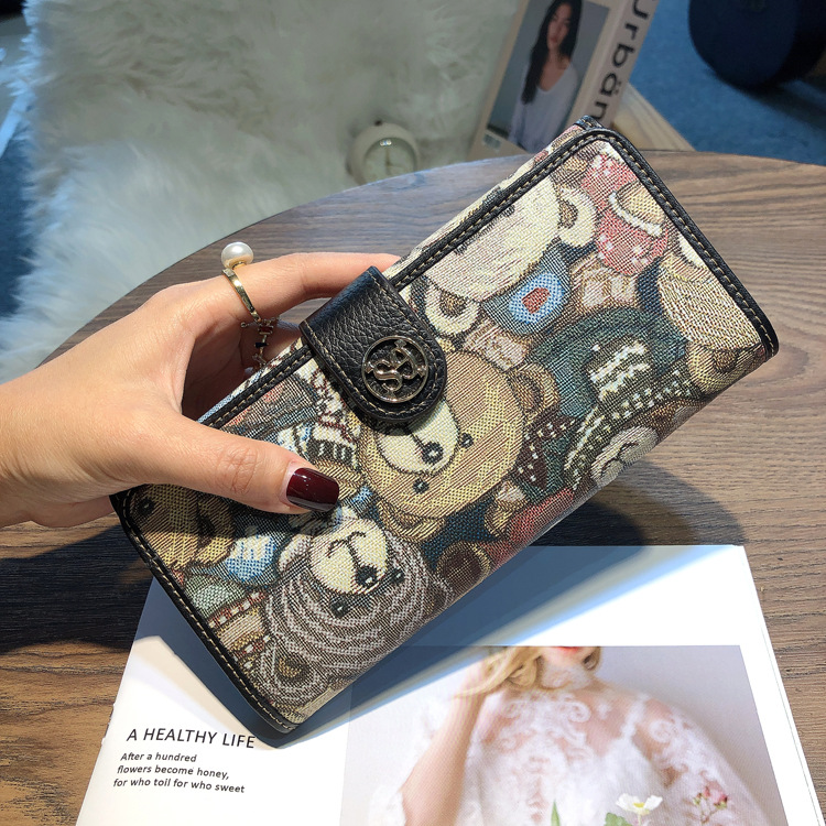 Dames lederen kaarthouder clutch portemonnee voor telefoon geld_voghion.com