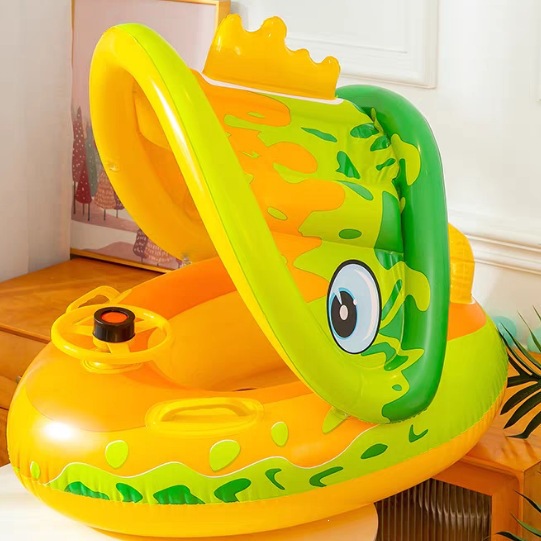 Anillo de natación infláble para niños pequeños barcos de agua para bebés embarcaciones de agua engrosado PVC asiento de niños PVC ecológico image 33