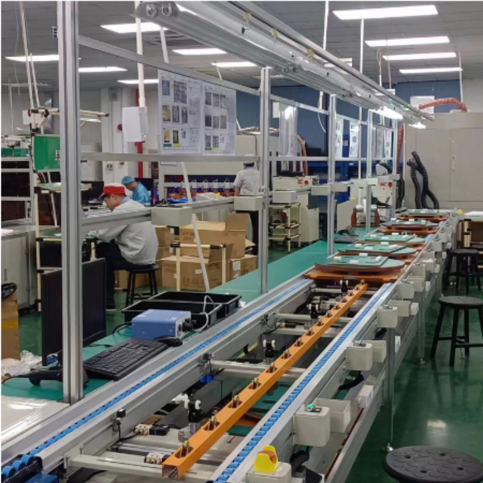 合肥自动化流水线组装输送机差速链长丰工业车间倍速链装配线