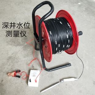 Measuring well water level electric logging rope line groundwater hot spring geothermal deep well precipitation observation hole steel wire water level meter