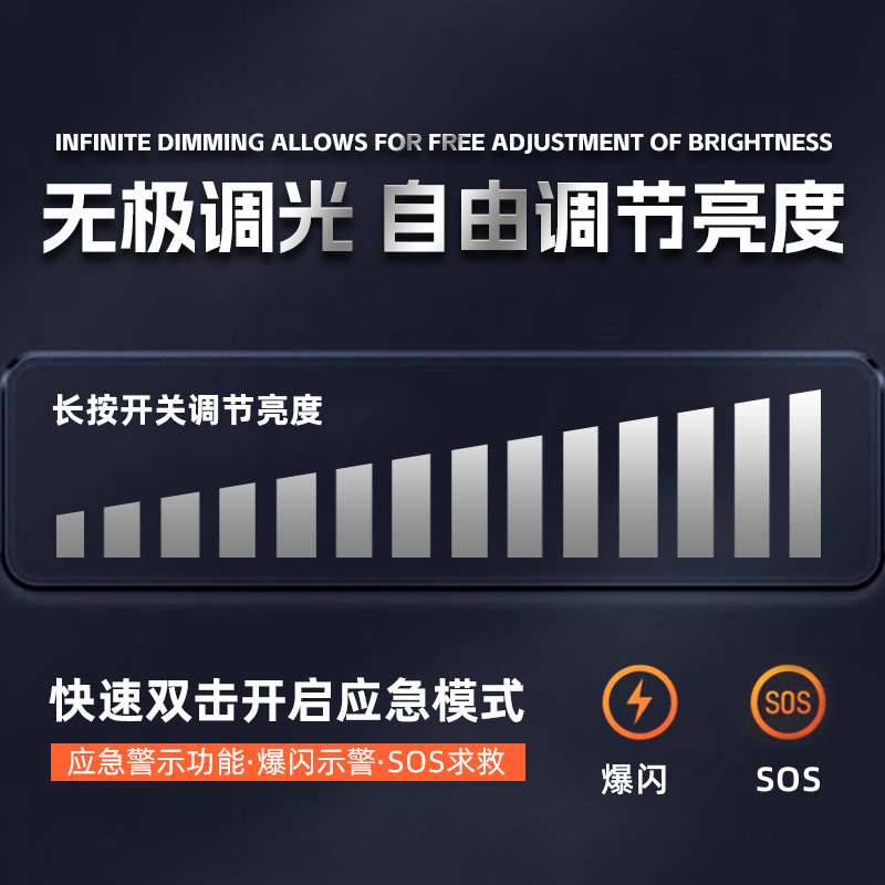 超長時間持続する屋外用強力懐中電灯、超高輝度、長距離照射、電池残量表示、LED、屋外用充電式、伸縮ズーム機能付き|undefined