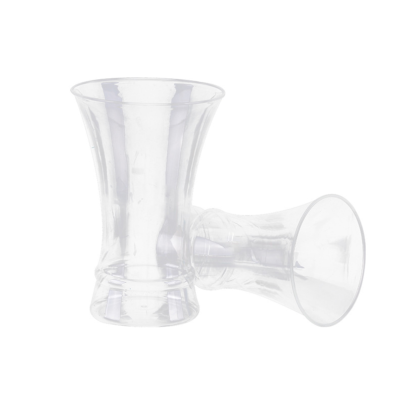 Creativo escritorio planta decoración florero decoración al por mayor PET jarrón de plástico transparente PET botella de plástico al por mayor