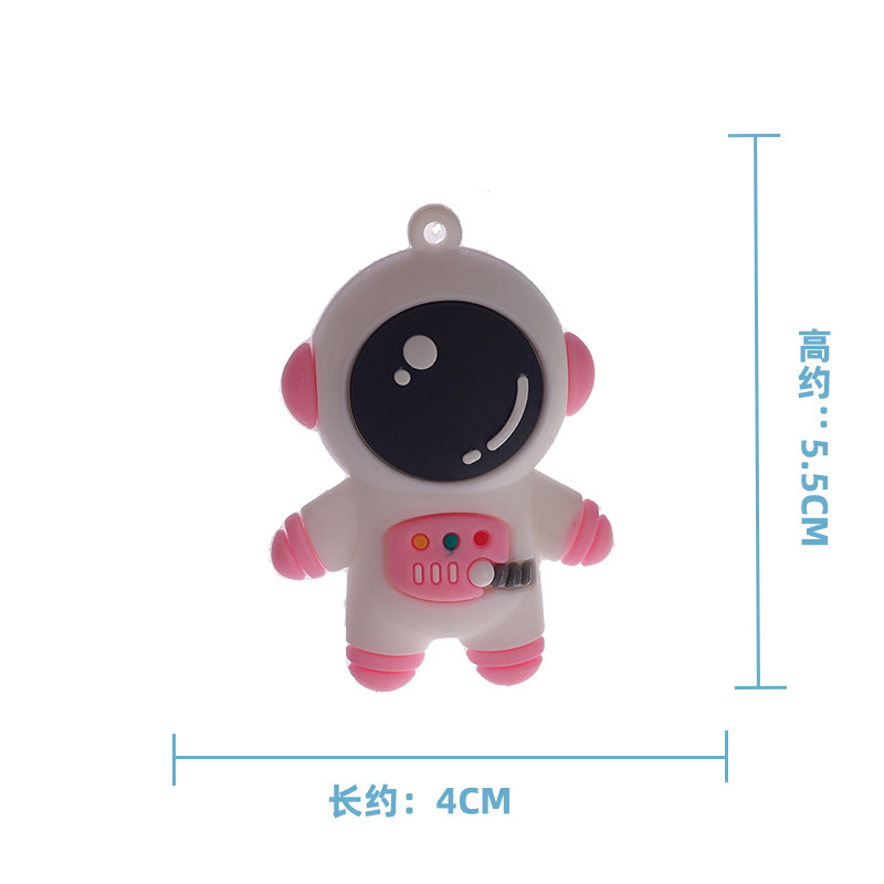 Розовый астронавт (с линиями и яйцами)