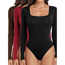 T 69329 Winter Round Neck Yoga Bodysuit �ﶬ�٤������