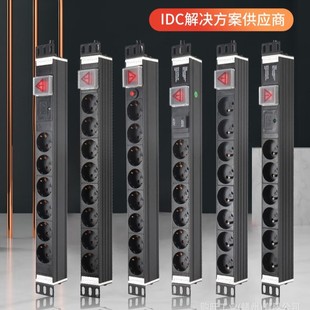 Gowone European standard PDU cabinet socket German standard/French standard power strip industrial patch panel accepts customization