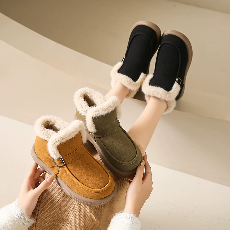 Keep warm low boots, shoes for pregnant, plus size