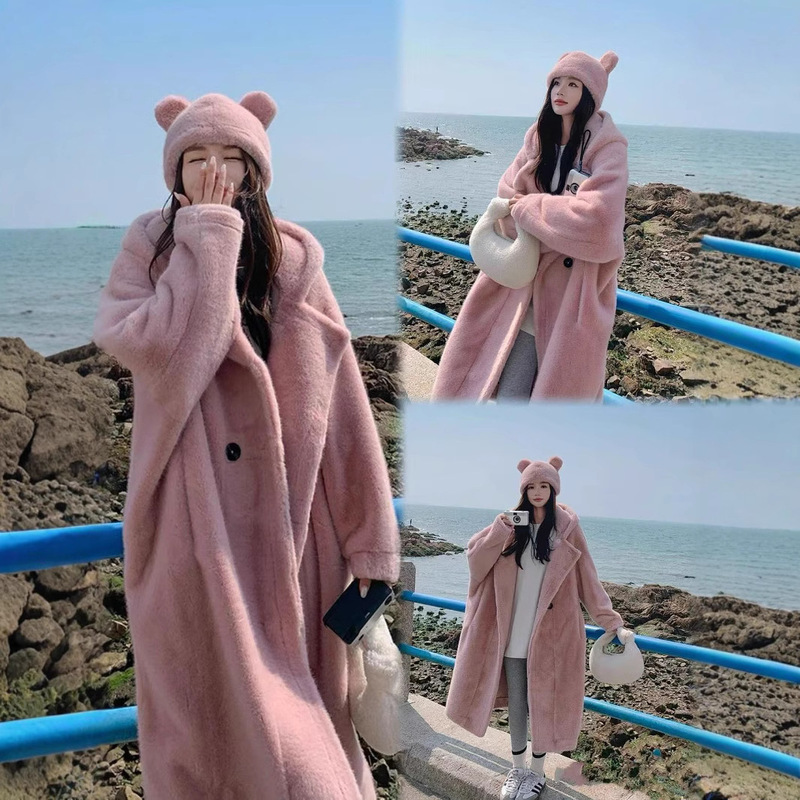2024 Autumn and Winter Thickened Plush Coat Women's Teddy Mink Fleece Fur Coat 2024 Autumn and Winter Thickened Plush Coat Women's Teddy Mink Fleece Fur Coat