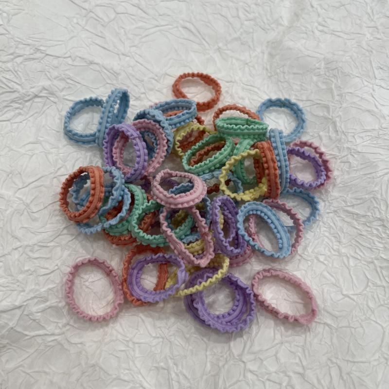어린이용 머리끈 캔디컬러 50개입