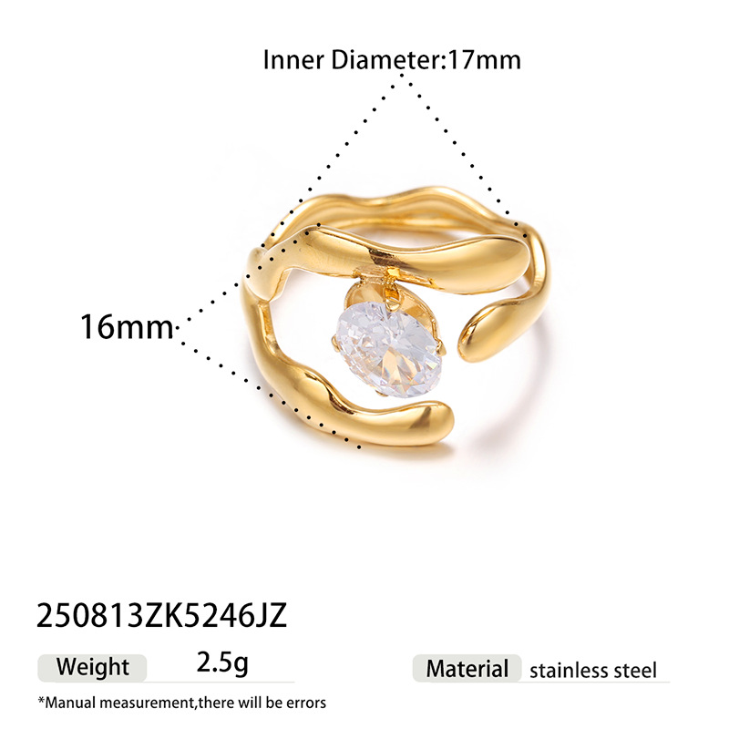 Tina Europa y los Estados Unidos transfronterizos diseño de modelado de flores de verano pulsera de dedo de mujer incrustado con zirconio blanco no se desvanece anillo de mariposa