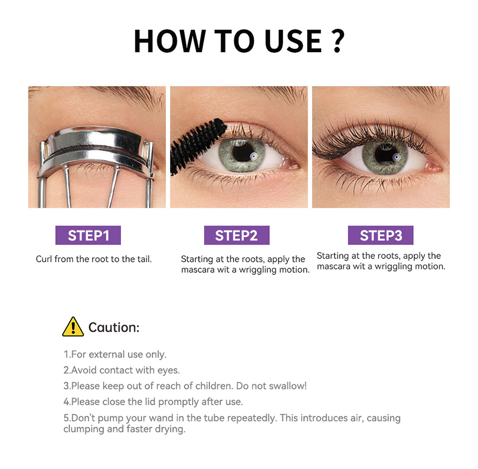 Lakerain Colored Mascara Long Curly eyelash Base Cream undefined