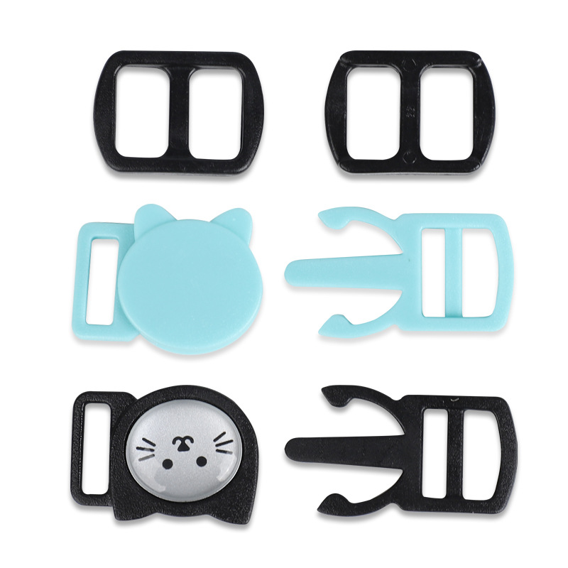 Inventario POM mascota gatos collar de corbata botón negro mini gatos accesorios de botón etiqueta de goteo botón madre